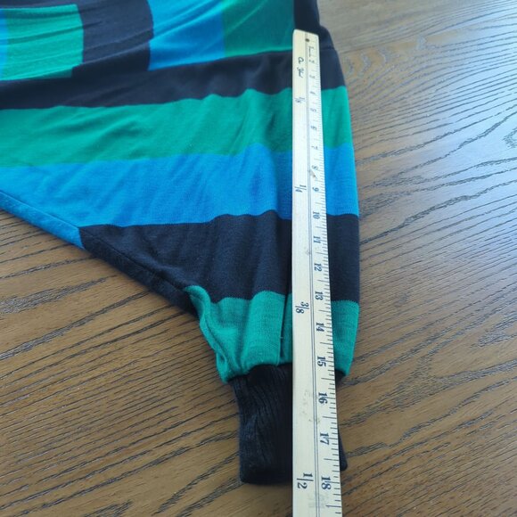 Vintage Felicity Barbara Lesser Women's Size S Stripe Batwing Cardigan Sweater - Picture 13 of 16